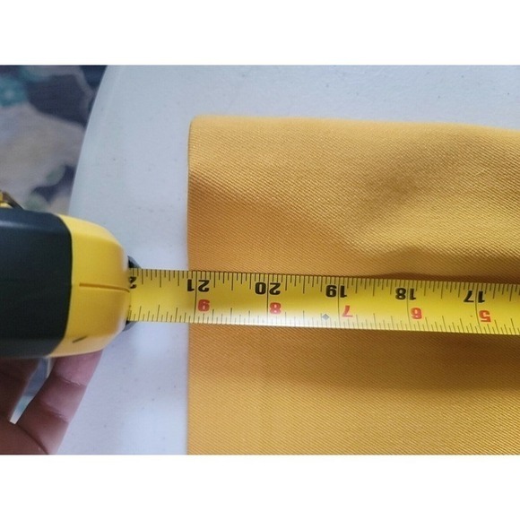 Vintage Reine Schurwolle Women's Yellow Skirt Suit - Picture 7 of 10